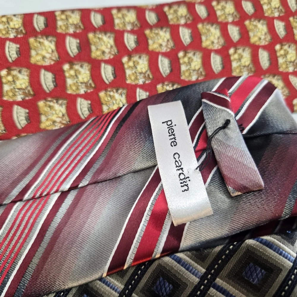 Lot of 10 Gucci, Dior, Valentino, Armani & ECT Ties Necktie Silk & More